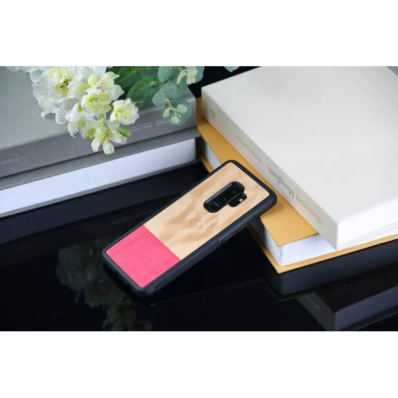 Apsauginis dėklas man and wood Galaxy S9 Plus miss match black – medinis dėklas Samsung Galaxy S9+