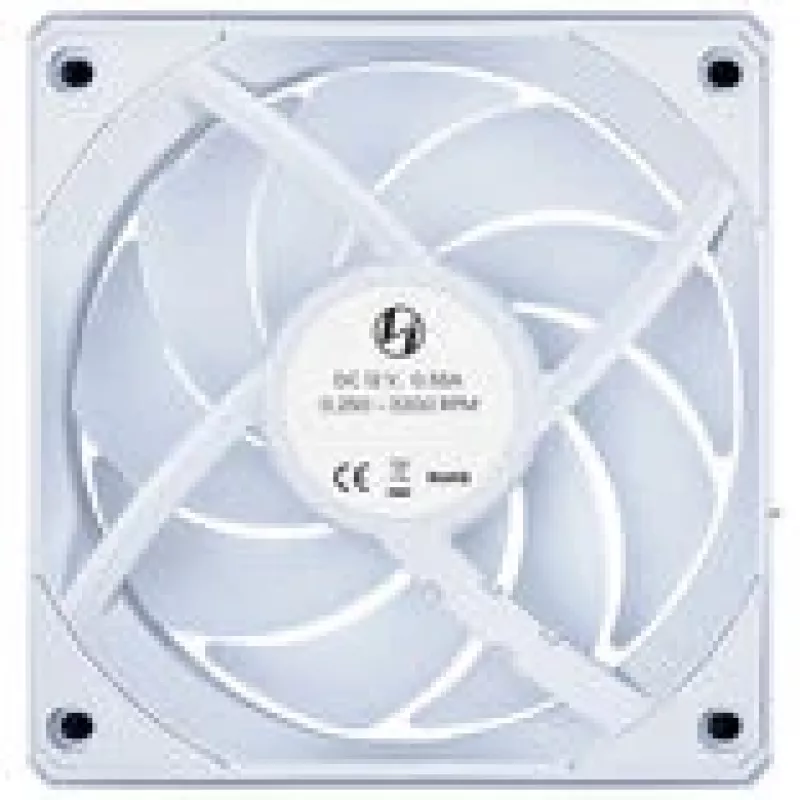 Lian Li UNI FAN 12CL1W3W baltas 120 mm belaidis korpuso ventiliatorius – modulinis, suderinamas su PWM valdikliu