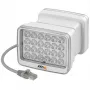 AXIS T90D35 PoE W-LED apšvietimo įrenginys – infraraudonųjų spindulių šviestuvas, montuojamas ant lubų, stulpo ar sienos, vidaus ir lauko patalpoms, baltas/sidabrinis, skirtas AXIS kameroms