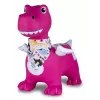 Pripučiamas šokinėjantis dinozauras Jamara HoppyDoo Dino su sparnais rožinis su pompa 466008