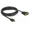 Laido adapteris DeLOCK 85655 3m HDMI A tipas DVI juodas