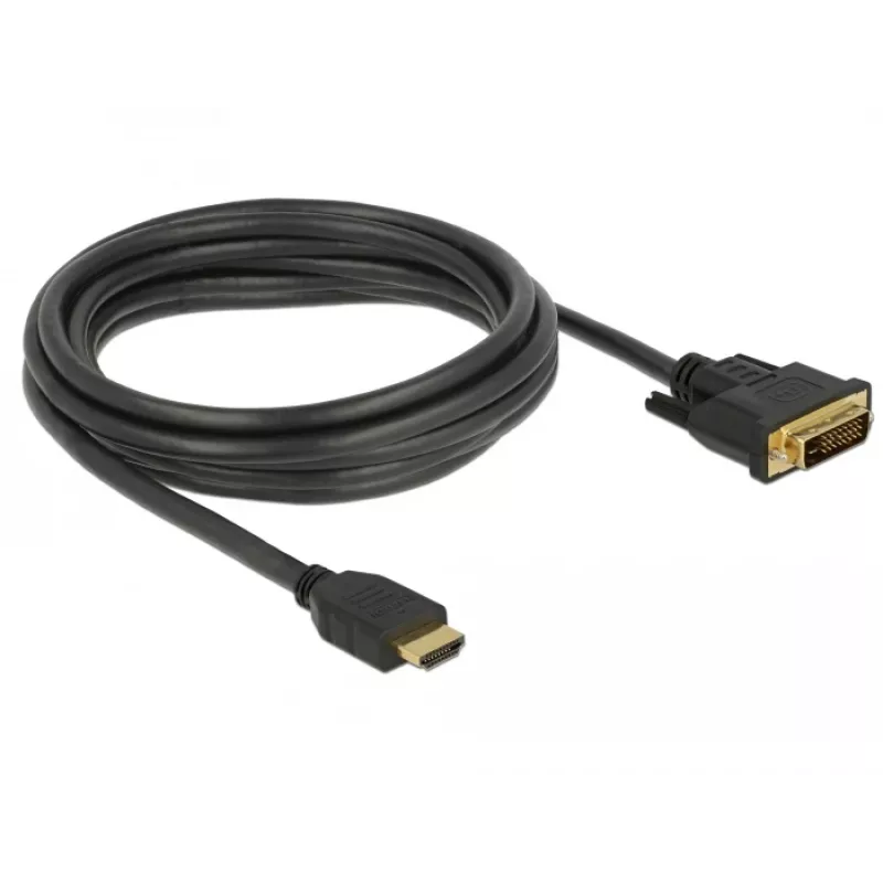 Laido adapteris DeLOCK 85655 3m HDMI A tipas DVI juodas