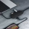 Dokavimo stotelė nešiojamam kompiuteriui AUKEY CB-C71 — 3x USB-C (USB 3.2 Gen1), HDMI, RJ-45, MicroSD, USB PD 100W, 0,15 m laidas, juoda