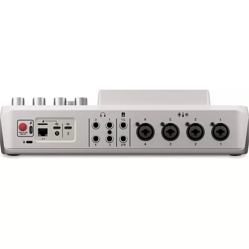 Garso sąsaja Rode RodeCaster Pro II balta – kelių kanalų USB įrašymo konsolė