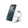 Belaidinis įkroviklis Belkin UltraCharge 25W Qi2 3 viename magnetinis įkroviklis EU baltas apvalus