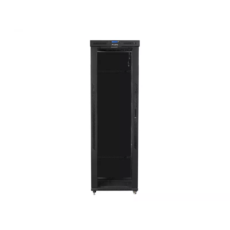 Rack spinta 19 colių LANBERG FF01-8247-12BL, 47U, 800x1200 mm, stiklinės priekinės durys