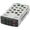Laikiklio plokštė Supermicro MCP-220-82616-0N 2x 5,25 colio diskų lizdų skydelis juoda metaline apdaila