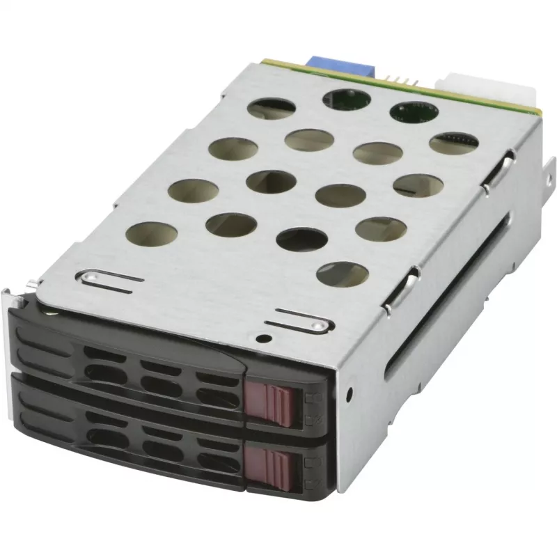 Laikiklio plokštė Supermicro MCP-220-82616-0N 2x 5,25 colio diskų lizdų skydelis juoda metaline apdaila