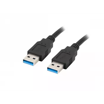 USB-A kabelis M/M 3.0 0,5m Juodas