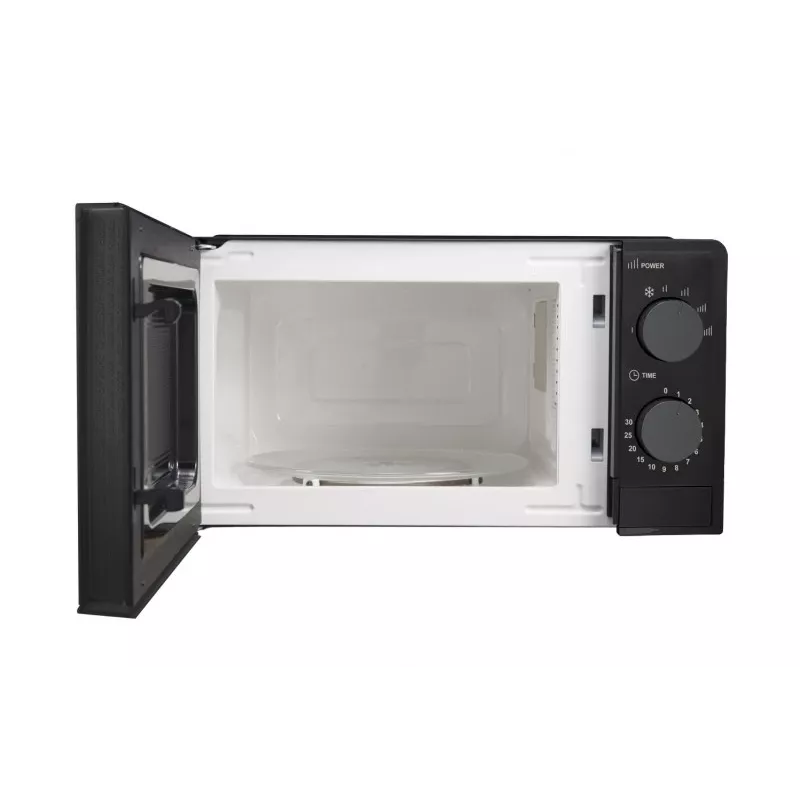 Mikrobangų krosnelė ESPERANZA ESTOFADO – 20 L, 700 W, 5 galingumo lygių, 24,5 cm sukamoji lėkštė, juoda