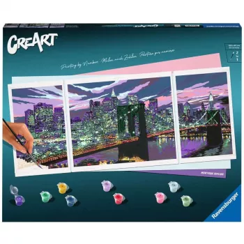 Tapyba pagal skaičius – Creart Niujorko panorama
