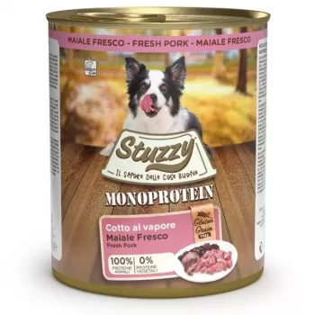 STUZZY Monoprotein Kiauliena – šlapias šunų maistas – 800 g