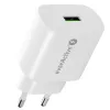 Įkroviklis 1x USB 18 W QC 3.0 Baltas