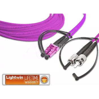 Lightwin LDP-50 LC-ST 2.0 OM4 šviesolaidinis kabelis 2 m violetinis (LDP-50 LC-ST 2.0 OM4)
