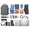 Kuprinė Manhattan Rome Notebook Travel 17,3 colio dvi rankovės 40L šviesiai pilka
