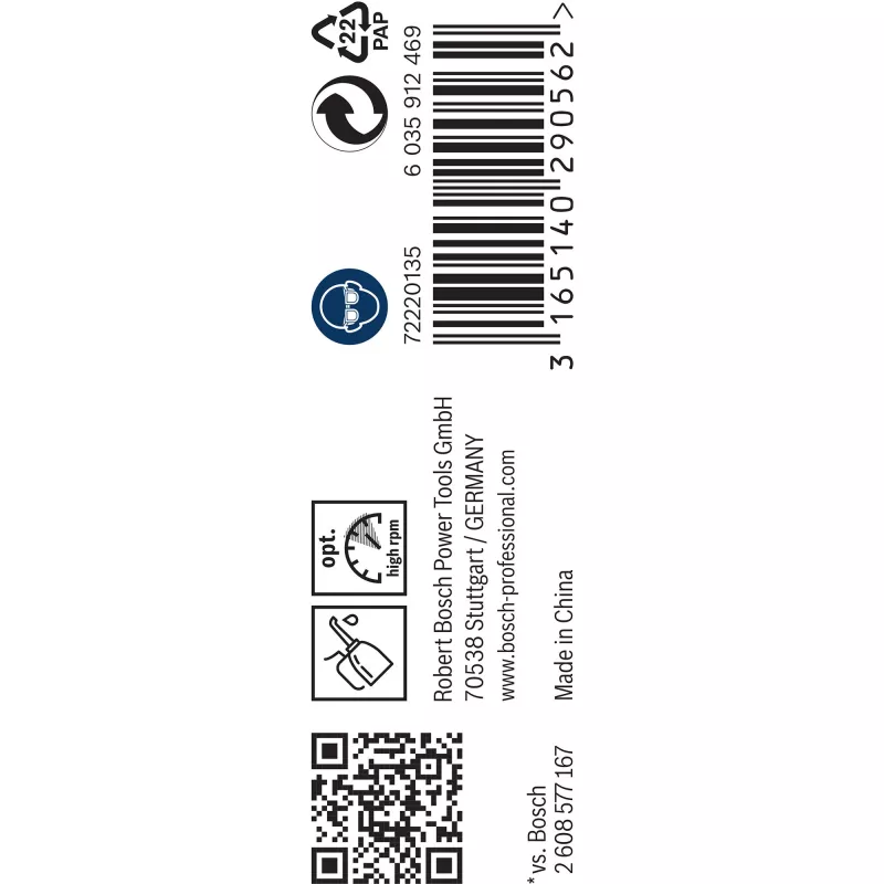 Gręžtuvų komplektas Bosch 2608595056 HSS šlifuoti 5-10 mm