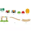 Traukinukas medinis su vaivorykštiniu tiltu Ravensburger BRIO įvairiaspalvis nuo 1,5 m