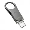 Silicon Power Mobile C80 128 GB USB raktas, USB Type-A / USB Type-C, USB 3.0 (3.1 Gen 1), titano spalvos