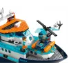 Konstruktorius LEGO City Arkties tyrinėjimų laivas 60368 — 815 dalių, 7+ metai, 4 minifigūrėlės