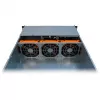 Inter-Tech 3U-30255 stelažinis korpusas, juodas, nerūdijantis plienas