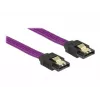 SATA kabelis DeLOCK 83691 0,5 m SATA 7 kontaktų violetinis