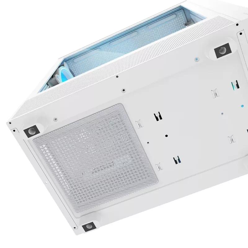 MODECOM BREEZE ARGB Flow MIDI kompiuterio korpusas, ATX, USB 3.0 ×2 + USB-C, baltos spalvos