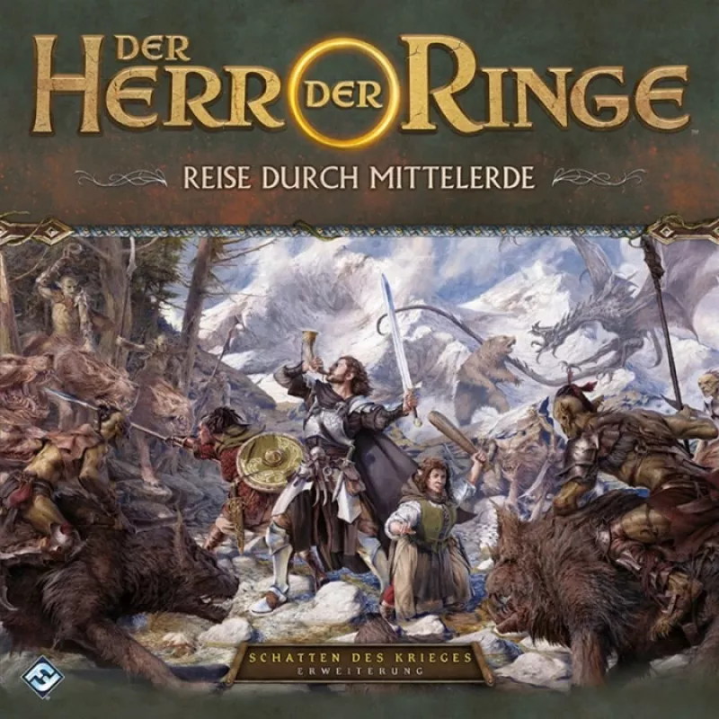 Asmodee Der Herr der Ringe - Reise durch Mittelerde: Schatten des Krieges, stalo žaidimas