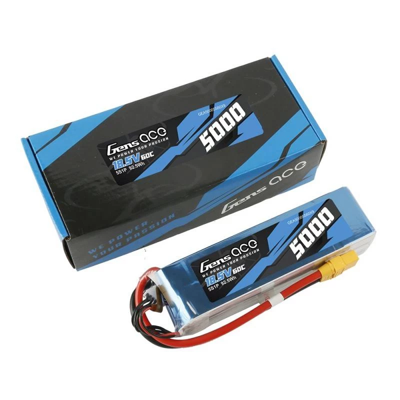 Baterija Gens ace GEA50005S60X9 Blue White 5000mAh 18.5V 60C 5S1P LiPo