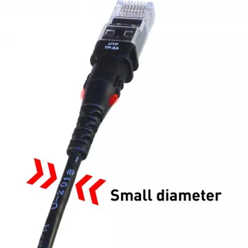 PatchSee TP-6A-U/10 Juodas 3,1 m Cat6a U/UTP tinklo laidas