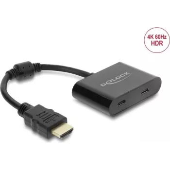Adapteris HDMI (vyriškas) į USB Type-C (moterišką) DELOCK 63000, DisplayPort Alt Mode, 4K 60 Hz