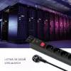 Qoltec 53996 Maitinimo juosta RACK 19 | 1U | 16A | PDU | 8x FRENCH | 2m