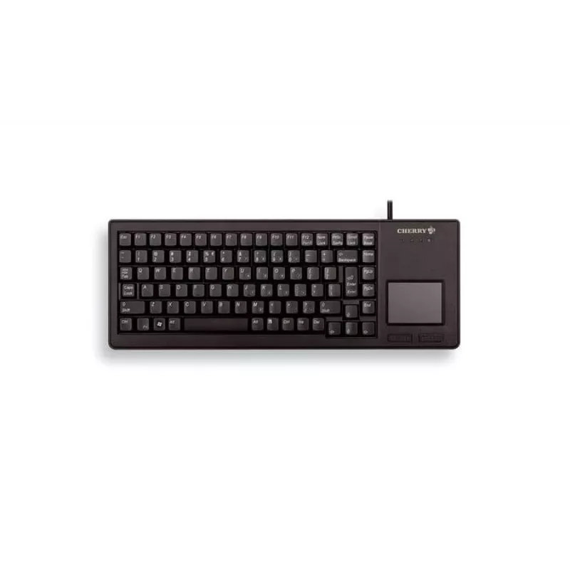 CHERRY XS Touchpad klaviatūra su jutikliniu kilimėliu, universali USB, QWERTY JAV anglų, juoda