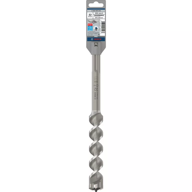 Bosch Accessories SDS max-4 gręžtuvas, 32x200x320mm 2608685874, 32 mm, SDS-Max, 1 vnt.