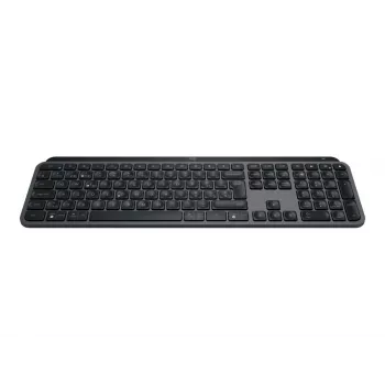 Belaidė pilno dydžio klaviatūra Logitech Master MX Keys S - Graphite, Bluetooth & 2,4 GHz (Nano), USB-C įkraunama, su foniniu apšvietimu, QWERTY US International