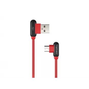 USB laidas NATEC NKA-1201 USB 2.0 1 m USB A USB C juodas raudonas