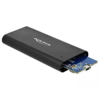 Delock 42614 – Išorinis dėklas M.2 NVMe SSD, USB 3.1 Gen 2, juodas