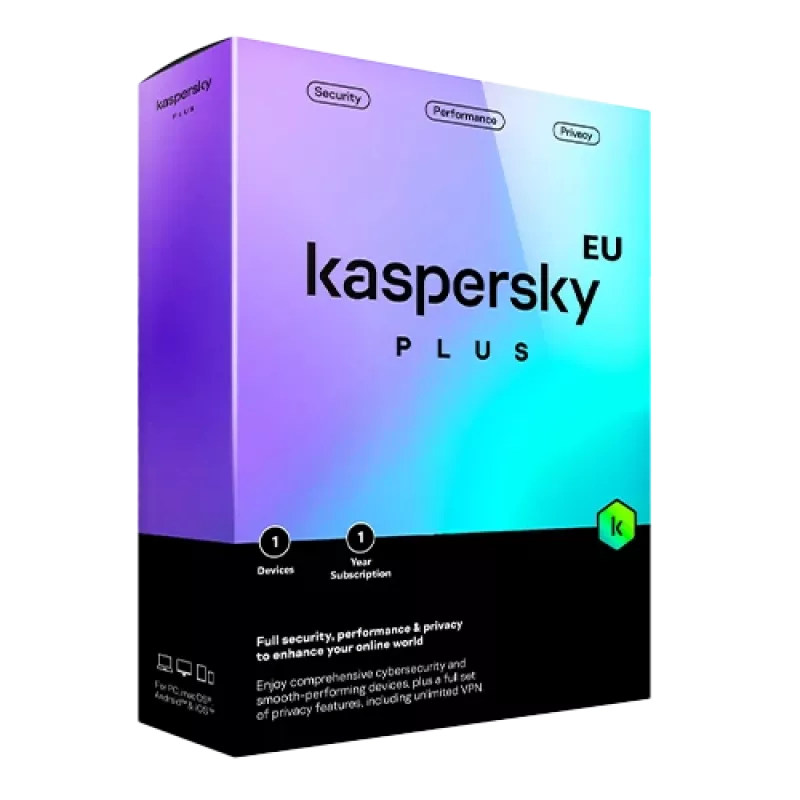 Kaspersky Plus | 1 įrenginys | 1 metai | ES