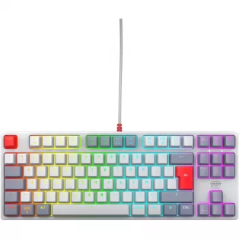 CHERRY K4V2 RGB mechaninė klaviatūra be skaičių bloko, prancūziškas išdėstymas, 68 klavišai, laidinė