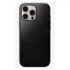 Telefono dėklas Nomad Modern Leather Case, skirtas iPhone 16 Pro Max, 6,9 colio (17,5 cm), juodos spalvos, oda+PC+TPU