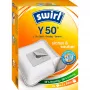 Swirl Y50 dulkių siurblio maišeliai – balti, tinka Dirt Devil, Progress, Samsung (1-7025-50)