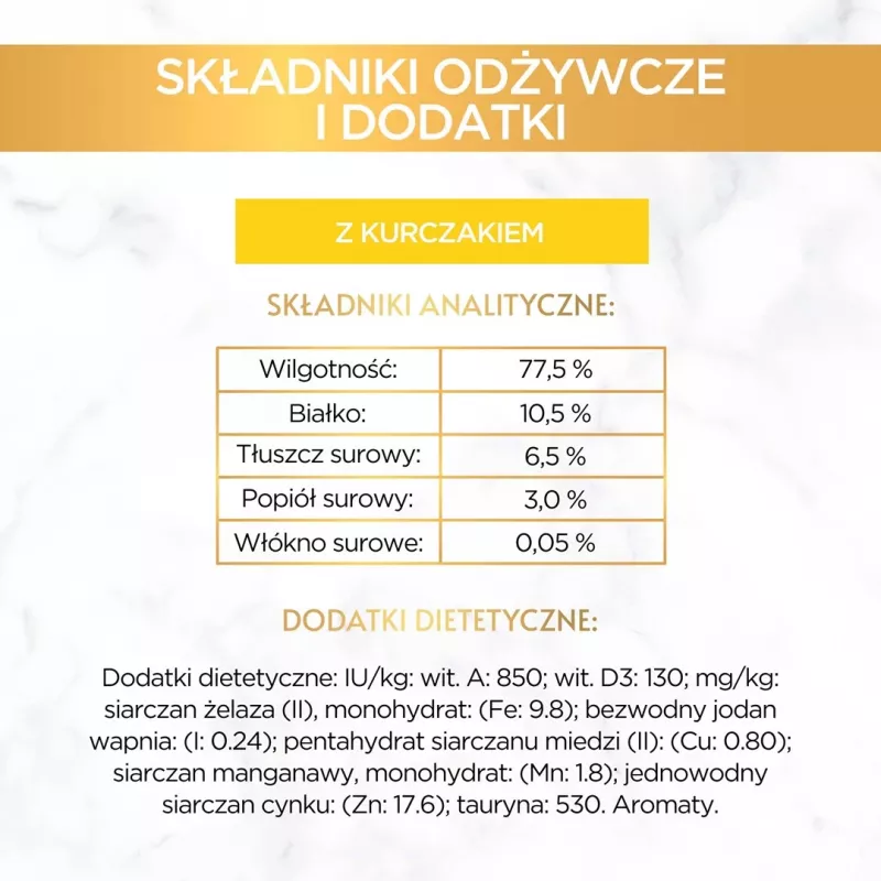 Purina Nestle Gourmet Gold šlapias kačių ėdalas su lašiša ir vištiena, 85 g
