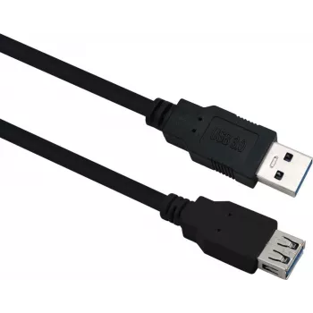 Ilginimo USB 3.0 laidas Helos 288351, 2,0 m, juodas, kištukas-lizdas