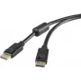 Renkforce DisplayPort jungiamasis kabelis [1x DisplayPort kištukas - 1x DisplayPort kištukas] 1 m juodas (RF-3433992)