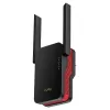 Wi‑Fi signalo stiprintuvas Cudy RE3000 2400–5000 MHz, 802.11ax/ac/n/g/b/a, Ethernet 100 Mbps, išorinė antena, juodas/raudonas