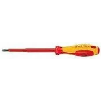 Knipex VDE plyšinis atsuktuvas, antgalio plotis 4 mm, ilgis 100 mm, DIN EN 60900 (98 20 40)