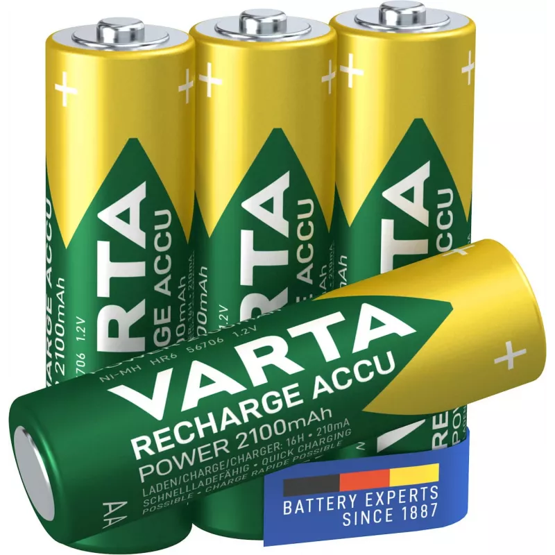 VARTA HR6 AA įkraunamos baterijos Accu Power 2100 mAh 56706 4 vnt. Žalia, Geltona