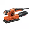 Ekscentrinis šlifuoklis Black & Decker KA320EKA-QS, 240 W, 91 x 189 mm padas, 2 mm orbita