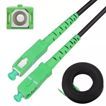 Extralink Patchcord SC/APC-SC/APC Round drop Vienmodis Simplex G.657A2 70m