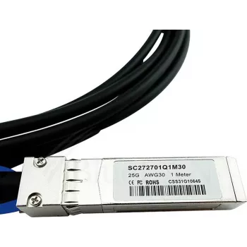 SFP28 tiesioginio prijungimo kabelis CBO SFP28-DAC-5M-LC-BL 5 m, vyriškas-į-vyrišką, 25 Gbit/s