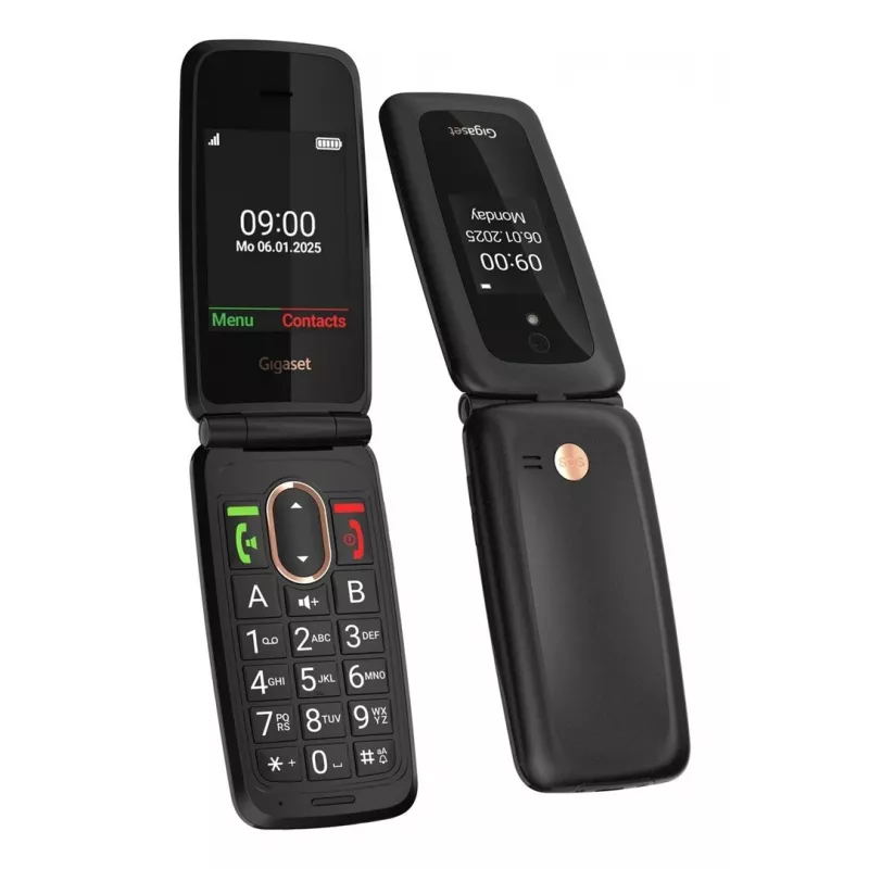 Gigaset GL795 7.11 cm (2.8 inch) 142 g 48MB Juodas senjorų telefonas